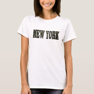 Fängslande gul NEW YORK Konstnärligt motiv T Shirt