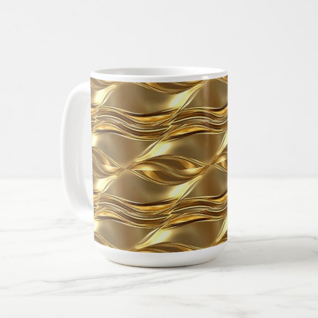 Fängslande guldmönster kaffemugg (Framsida vänster)