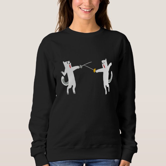 Fängslande katter I Epee Cats Kitten Tourname T Shirt (Framsida)