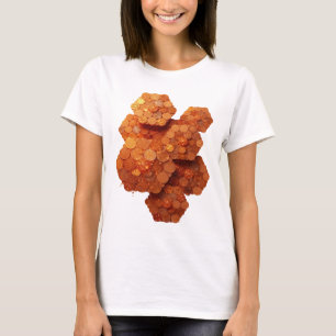 Fängslande Orange ABSTRAKT KONST Konstnärligt Moti T Shirt