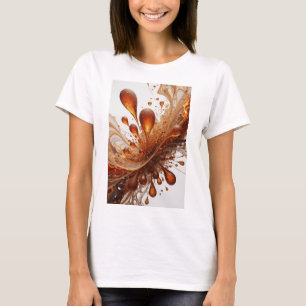 Fängslande Orange ABSTRAKT KONST Skräddarsydd T-sh T Shirt