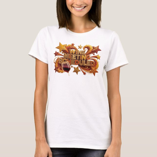 Fängslande Orange VINMÖTE PLANERAT Grafisk T-shirt (Framsida)