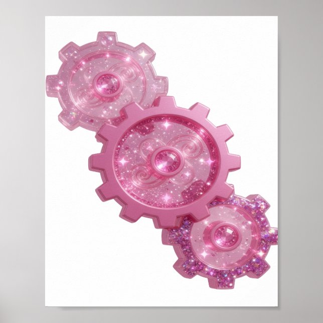 Fängslande Rosa Rosa Växelikoner Poster (Framsidan)