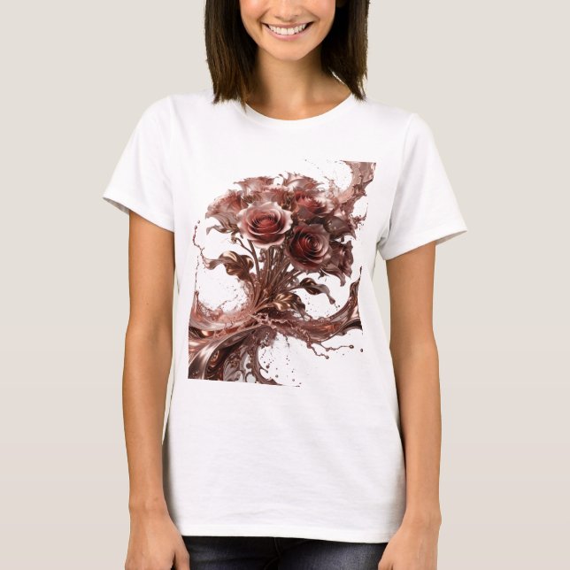Fängslande Silver CHOKLADROSOR Slogan T-shirt (Framsida)