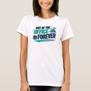 Fängslande Teal FRÅNvarande på ARBETET Statement D T Shirt