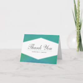 Fängslande | Tealgrön akvarell tack