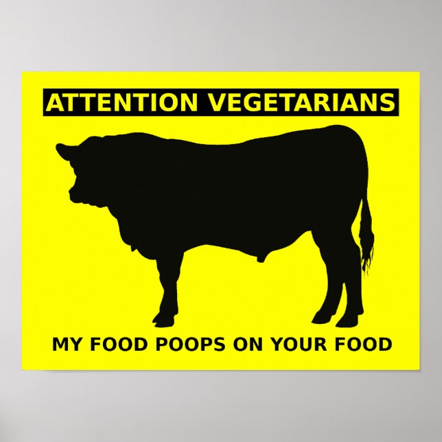 Fängslande vegetarianer Lusse Kött Älskare Poster  (Framsidan)
