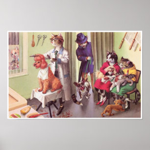 FÅNGST: Bulldog vid Barbers Poster konst