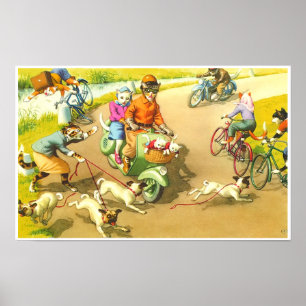 FÅNGST: En Vild Scooter Ride Poster konst