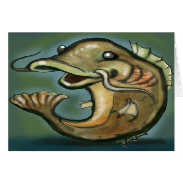 Fångst Hälsningskort (Framsidan Horizontal)