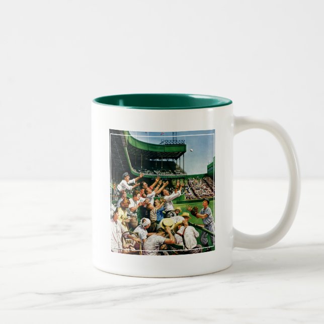 Fångst hemma Springa Boll Två-Tonad Mugg (Höger)