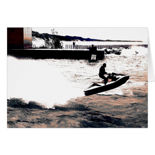 Fångst Luft Hälsningskort (Framsidan Horizontal)