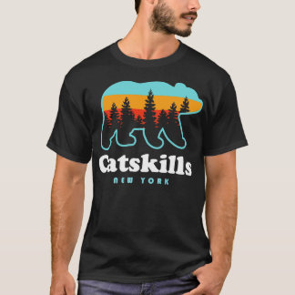 Fångst NY Bear Camping Hiking Mountains New Yor T Shirt