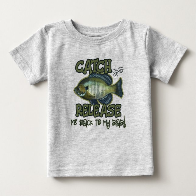 Fångst och återutsättning till Pappa | Anpassnings T Shirt (Framsida)