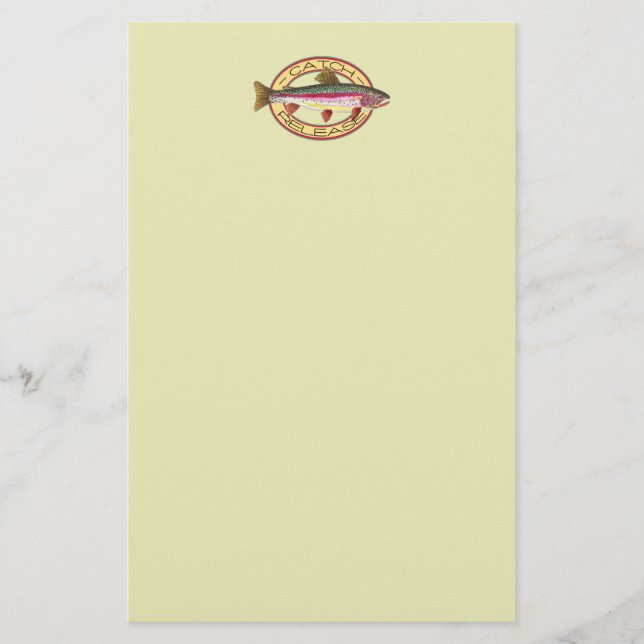Fångst och frigöring av regnbåge brevpapper (Framsida)