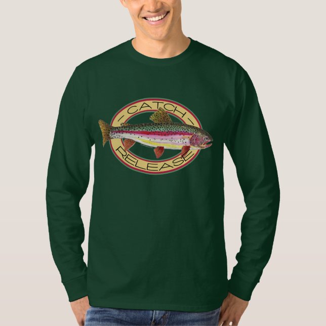 Fångst och frigöring av regnbåge tee shirt (Framsida)