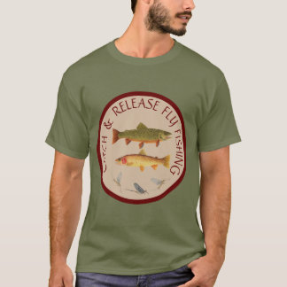 Fångst och frisläppning av tarmar t shirt