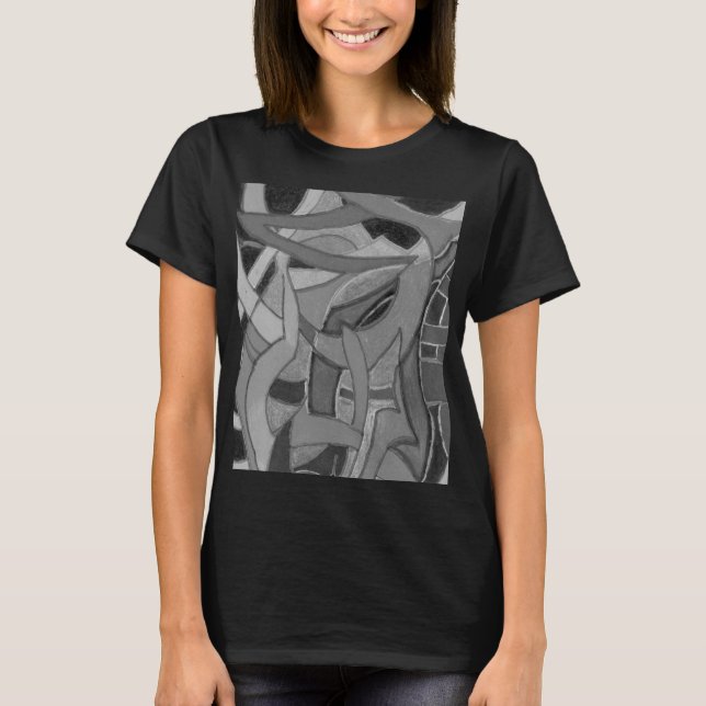 Fångst, uppmärksamhetsjakt och unikt öga t shirt (Framsida)