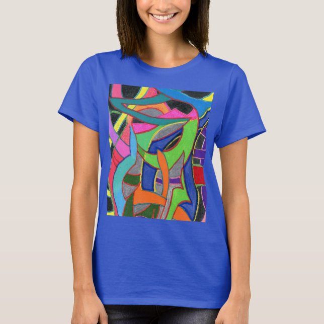 Fångst, uppmärksamhetsjakt och unikt öga t shirt (Framsida)