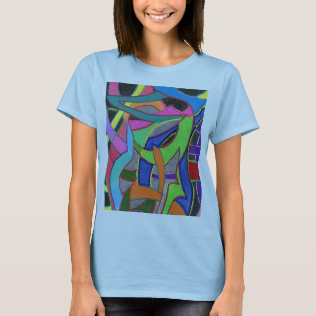 Fångst, uppmärksamhetsjakt och unikt öga t shirt (Framsida)