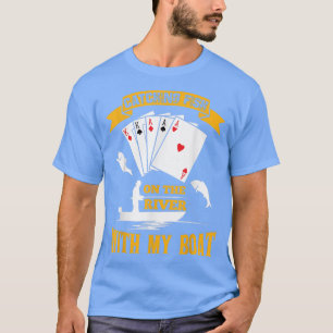 Fångst vid floden med min sjörosa t shirt