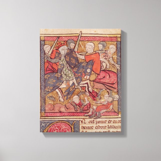 Fångsten av Ferdinand i Portugal Count Canvastryck (Framsida)
