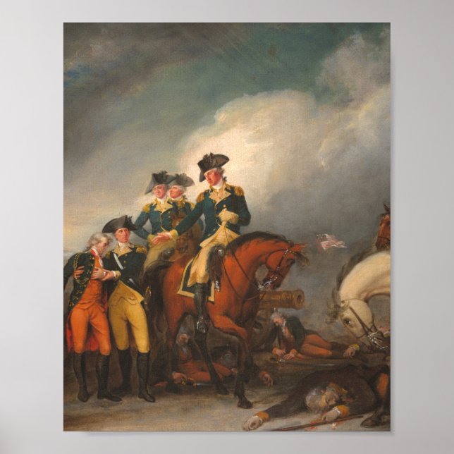 Fångsten av hessianerna i Trenton - John Trumbull Poster (Framsidan)