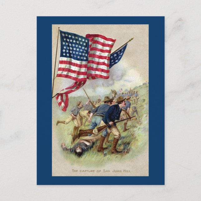 Fångsten i San Juan Backe Vykort (Framsida)