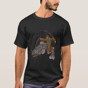 Fångstfiske Bigfoot jakt Fångfiskare 1 T Shirt