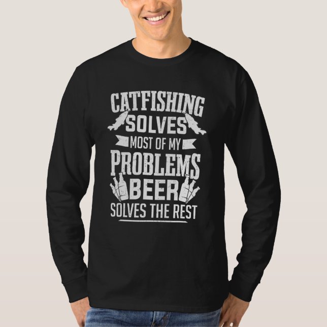 Fångstfiske Fiske efter Manar Fiskare Fångfiskare T Shirt (Framsida)
