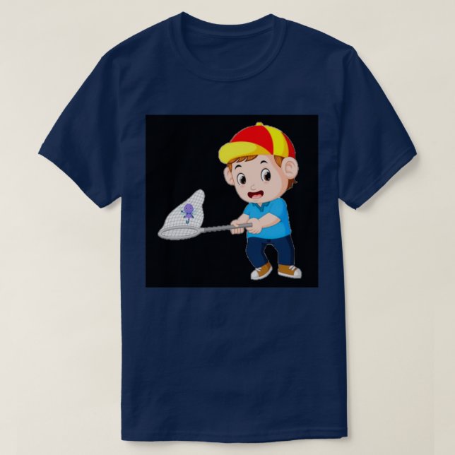 Fångstfjärilar kryp 2 t shirt (Design framsida)