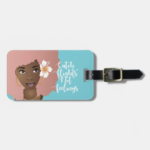 Fångstflygning utan beläggning, Flower Rosa Afro, Bagagebricka