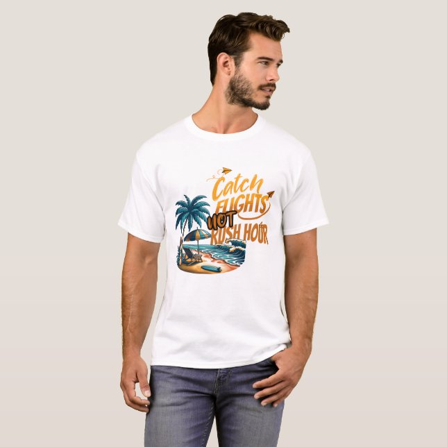 Fångstflygningar ej Rush-timme T Shirt (Hel framsida)