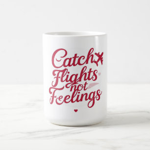 Fångstflygningar utan armar - kvinnligt resgods kaffemugg