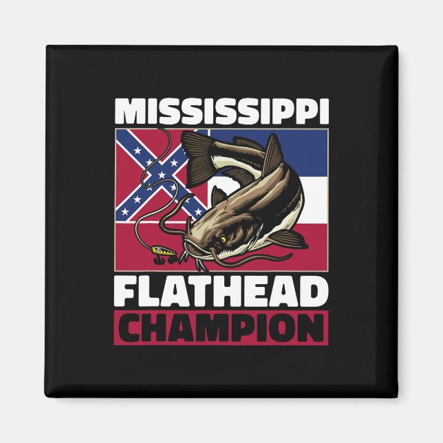 Fångstjakt efter fångsten Pappa Catfish Hu Magnet (Framsidan)