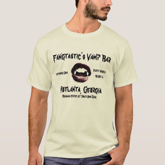 Fangtastics vampiga pub tee shirt (Framsida)