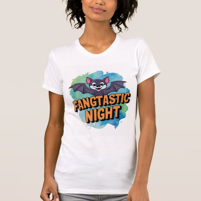 Fangtastisk natt t shirt (Framsida)
