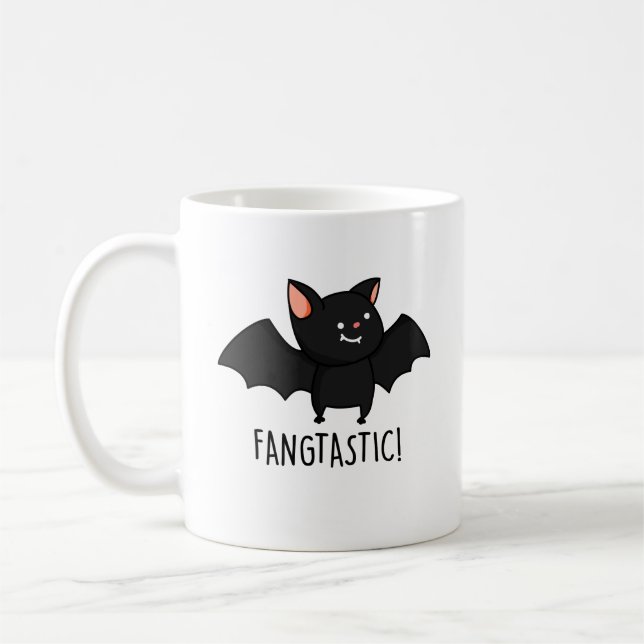 Fangtastiskt rolig Halloween-pun  Kaffemugg (Vänster)