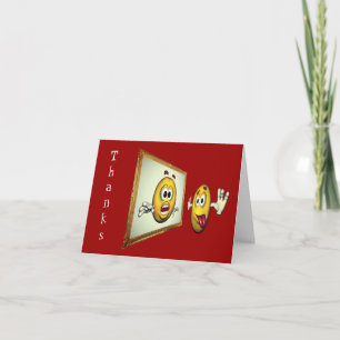 Fånig Ansikte är ett bra tackkort