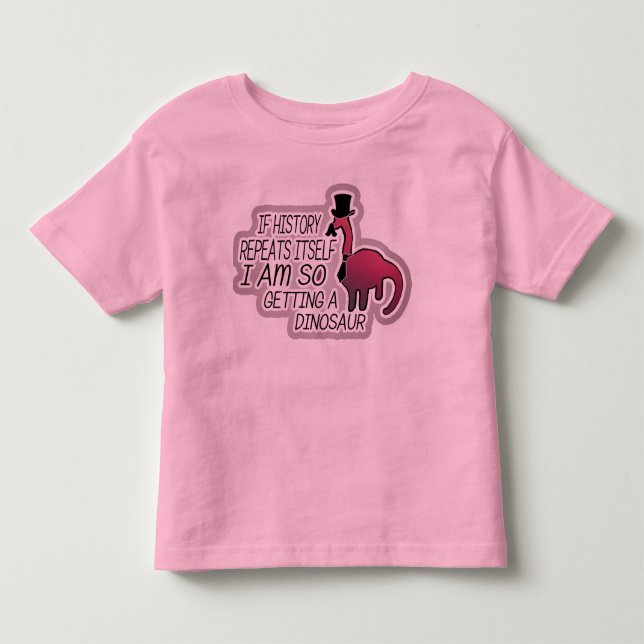 Fånig Barn T, Pet Dinosaur T-shirt (Framsida)