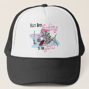 Fånig Boys Fishing är för flickor Fishing TShirt Truckerkeps