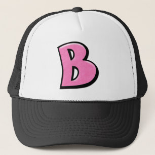 Fånig Brev B rosa Hat Keps