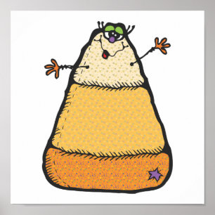 fånig candy corn poster