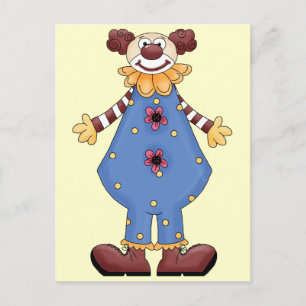 Fånig Circus Clown Vykort