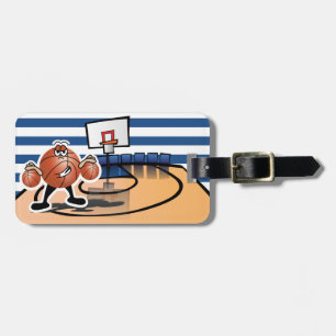 Fånig Cute Basketball Sport Bagagebricka