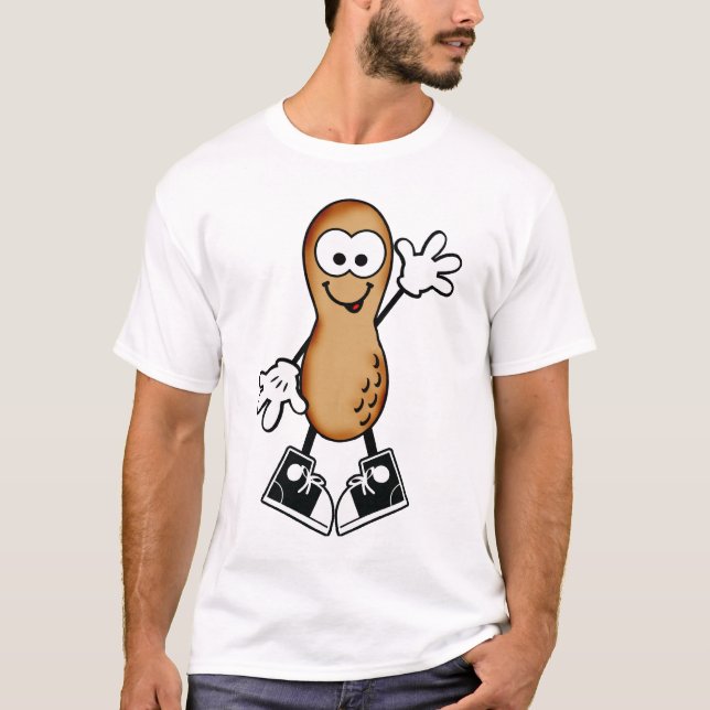 Fånig Dancing Peanut Shirt Tee Shirt (Framsida)