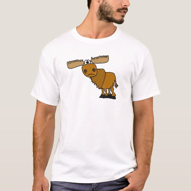 Fånig design för älg AB Tee Shirt (Framsida)