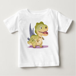 Fånig dino lycklig baby t shirt