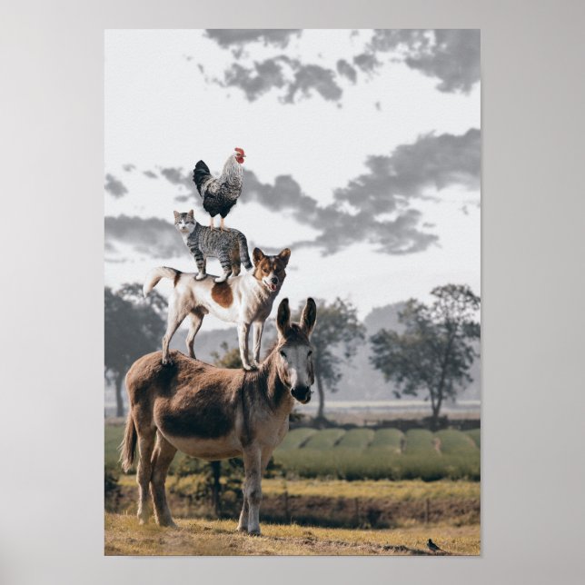 Fånig DjurPoster Poster (Framsidan)