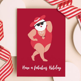 Fånig Fabulous Santa Helgdag Card Julkort